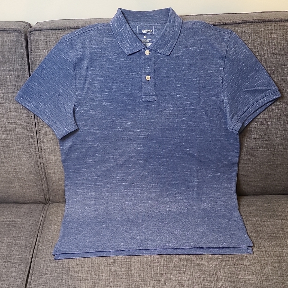 Sonoma Blue Heather Polo Shirt